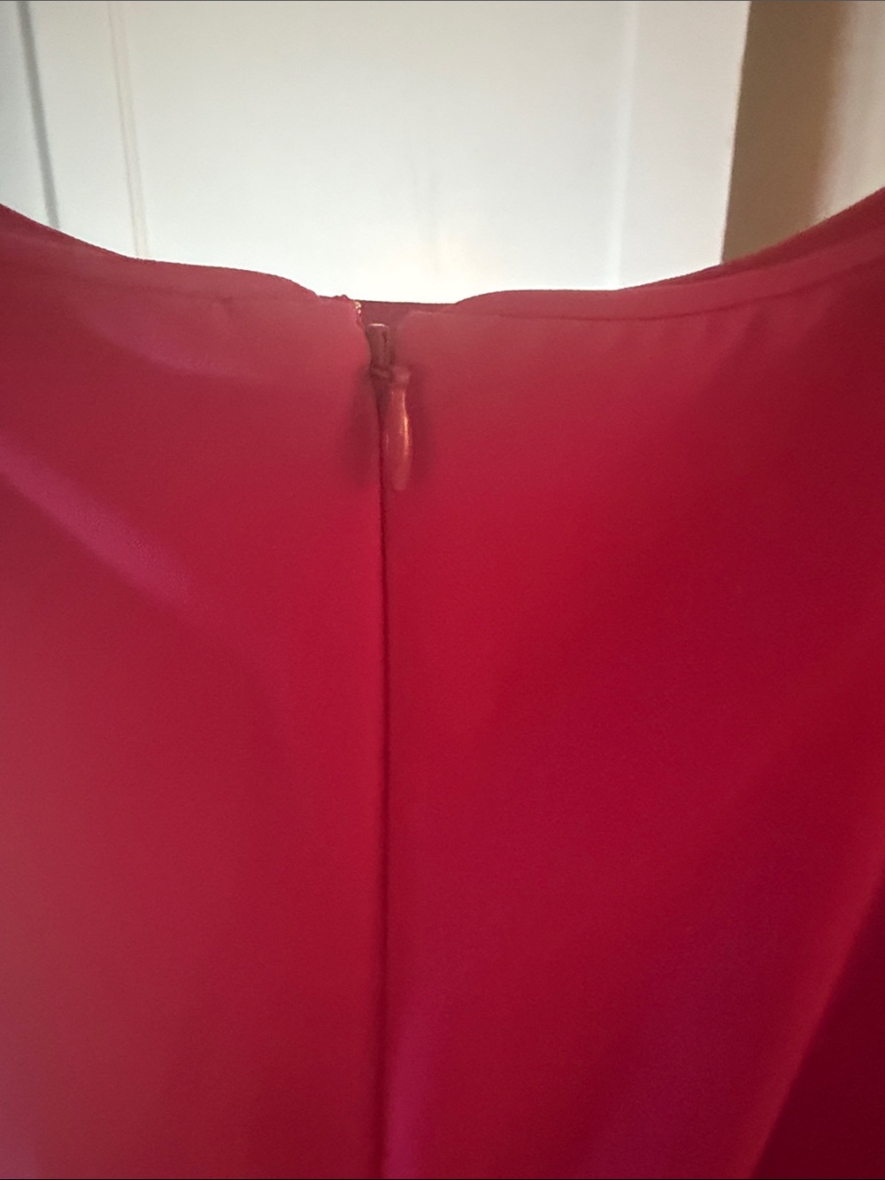 Ann Taylor Hot Pink Short-Sleeve Midi Fit-and-Flare Dress - Picture 4 of 4